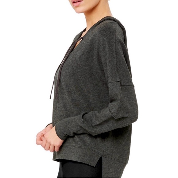 ALO Yoga Charcoal Gray Hoodie - Picture 2 of 7